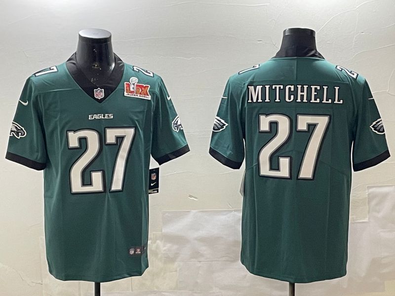 Men Philadelphia Eagles #27 Mitchell Green Second generations 2025 Nike Vapor Limited NFL Jersey style 2093->philadelphia eagles->NFL Jersey